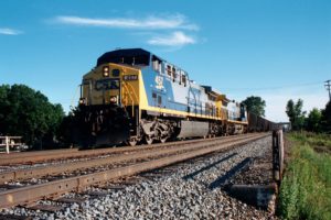 freight train on the plains